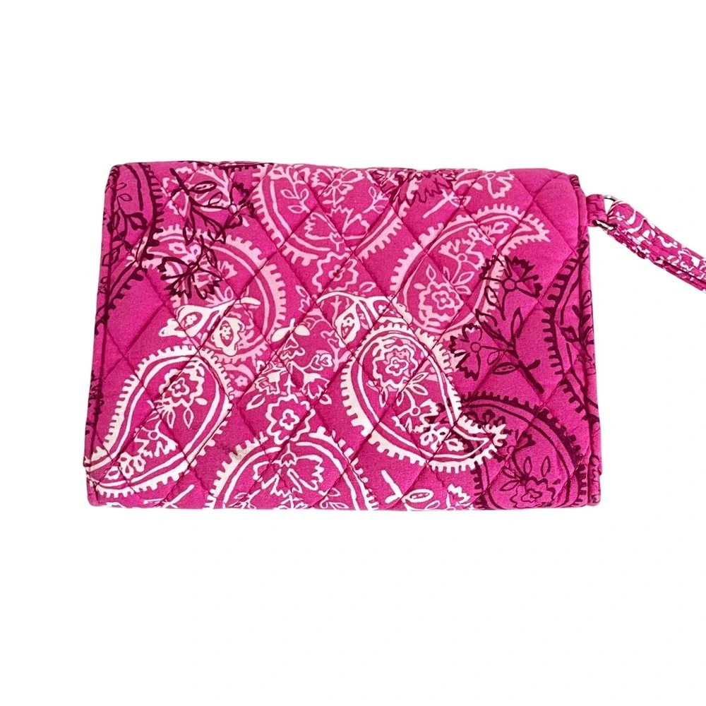 Vera‎ Bradley Stamped Paisley Your Turn Smartphone Wristlet Pink
